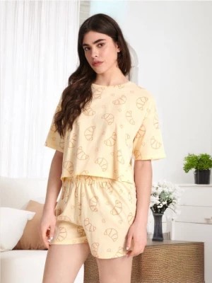 Zdjęcie produktu Sinsay - Piżama bawełniana - żółty