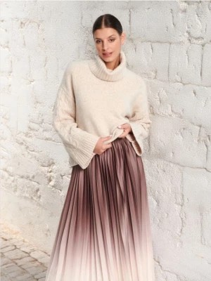 Zdjęcie produktu Sinsay - Spódnica midi plisowana - brązowy