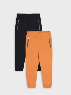 Zdjęcie produktu Sinsay - Spodnie dresowe jogger 2 pack - pomarańczowy