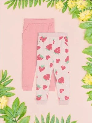 Zdjęcie produktu Sinsay - Spodnie dresowe jogger 2 pack - różowy