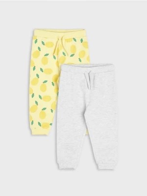 Zdjęcie produktu Sinsay - Spodnie dresowe jogger 2 pack - żółty