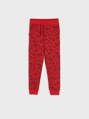 Zdjęcie produktu Sinsay - Spodnie dresowe jogger Spiderman - czerwony