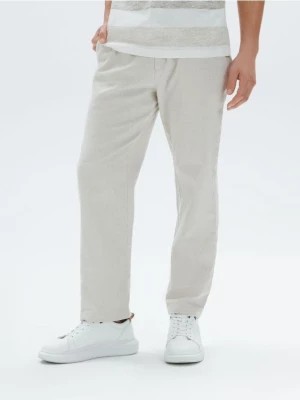 Zdjęcie produktu Sinsay - Spodnie z lnem - zielony