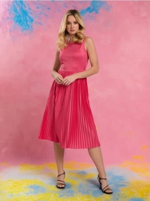 Zdjęcie produktu Sinsay - Sukienka midi na ramiączkach - różowy