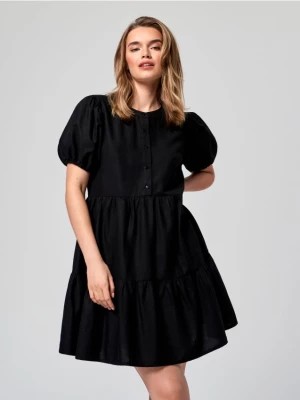 Zdjęcie produktu Sinsay - Sukienka mini babydoll - czarny