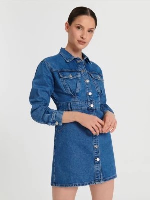Zdjęcie produktu Sinsay - Sukienka mini jeansowa - niebieski