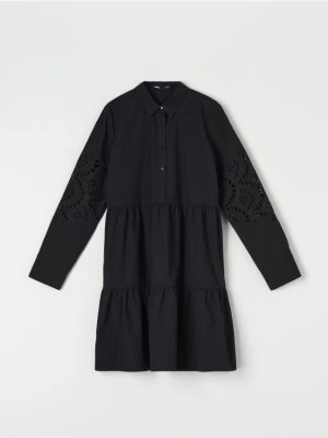 Zdjęcie produktu Sinsay - Sukienka mini koszulowa - czarny