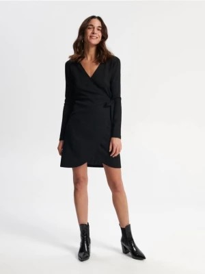 Zdjęcie produktu Sinsay - Sukienka mini z wiązaniem - czarny