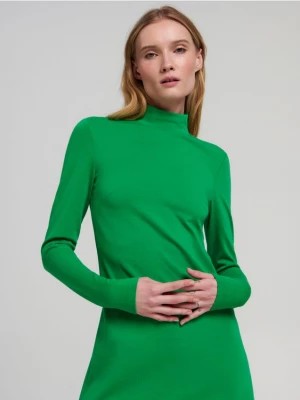 Zdjęcie produktu Sinsay - Sukienka mini ze stójką - zielony