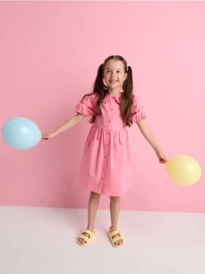 Zdjęcie produktu Sinsay - Sukienka z marszczeniami - różowy