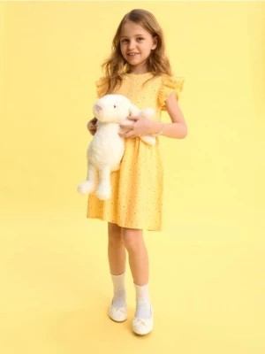 Zdjęcie produktu Sinsay - Sukienka z marszczeniami - żółty