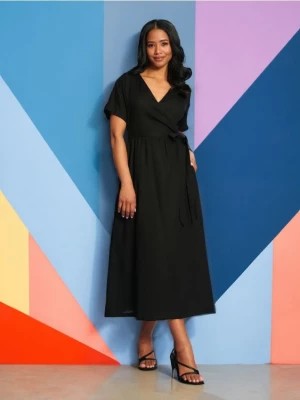 Zdjęcie produktu Sinsay - Sukienka z wiskozą - czarny