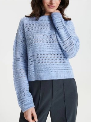 Zdjęcie produktu Sinsay - Sweter ażurowy - fioletowy