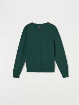Zdjęcie produktu Sinsay - Sweter z dekoltem w serek - zielony
