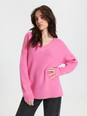 Zdjęcie produktu Sinsay - Sweter z miękkiej dzianiny - różowy