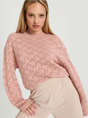 Zdjęcie produktu Sinsay - Sweter z miękkiej dzianiny - różowy