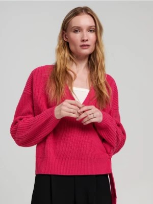 Zdjęcie produktu Sinsay - Sweter z wiązaniem - różowy