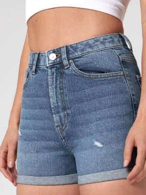 Zdjęcie produktu Sinsay - Szorty jeansowe mom high waist - niebieski