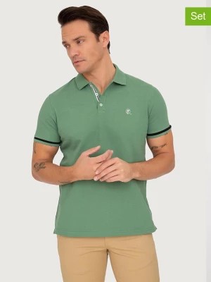 Zdjęcie produktu SIR RAYMOND TAILOR Koszulki polo (2 szt.) w kolorze zielonym i granatowym rozmiar: S