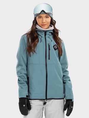 Zdjęcie produktu Siroko Softshellowa kurtka narciarska "Beluga" w kolorze morskim rozmiar: S
