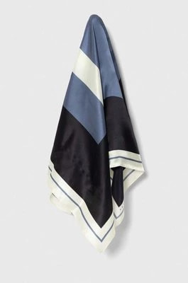 Zdjęcie produktu Sisley apaszka jedwabna kolor niebieski wzorzysta