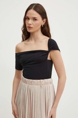 Zdjęcie produktu Sisley bluzka damska kolor czarny gładka