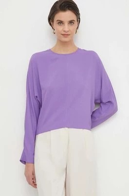 Zdjęcie produktu Sisley bluzka damska kolor fioletowy gładka