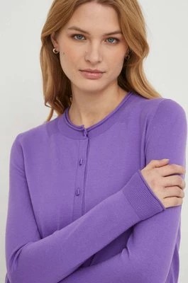 Zdjęcie produktu Sisley kardigan damski kolor fioletowy lekki
