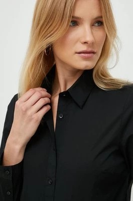 Zdjęcie produktu Sisley koszula damska kolor czarny regular z kołnierzykiem klasycznym
