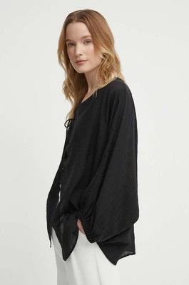 Zdjęcie produktu Sisley koszula damska kolor czarny relaxed