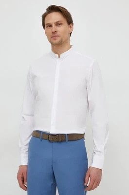 Zdjęcie produktu Sisley koszula męska kolor biały slim ze stójką