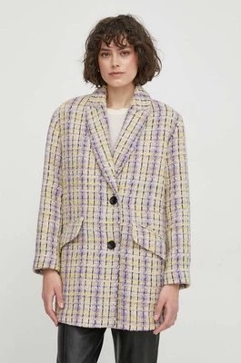 Zdjęcie produktu Sisley płaszcz z domieszką wełny kolor beżowy przejściowy