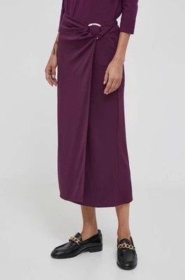 Zdjęcie produktu Sisley spódnica kolor fioletowy midi prosta