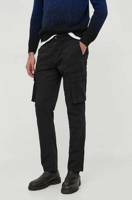 Zdjęcie produktu Sisley spodnie męskie kolor czarny w fasonie cargo
