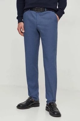 Zdjęcie produktu Sisley spodnie męskie kolor niebieski dopasowane
