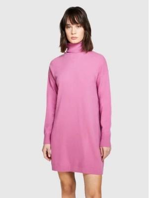 Zdjęcie produktu Sisley Sukienka dzianinowa 1044MV00L Różowy Slim Fit