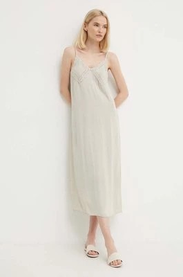 Zdjęcie produktu Sisley sukienka kolor beżowy maxi prosta