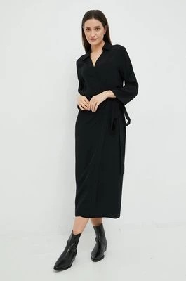 Zdjęcie produktu Sisley sukienka kolor czarny maxi prosta