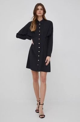 Zdjęcie produktu Sisley sukienka kolor czarny mini rozkloszowana