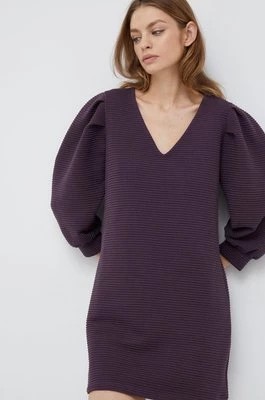 Zdjęcie produktu Sisley sukienka kolor fioletowy mini prosta