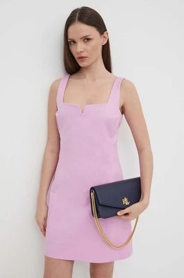 Zdjęcie produktu Sisley sukienka kolor fioletowy mini rozkloszowana