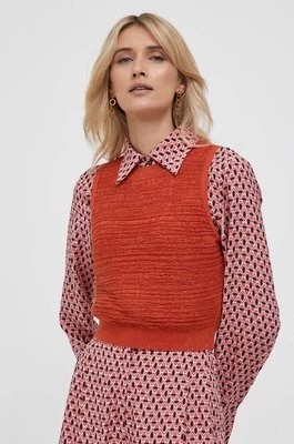 Zdjęcie produktu Sisley sweter damski kolor pomarańczowy