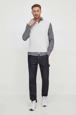 Zdjęcie produktu Sisley sweter męski kolor szary lekki