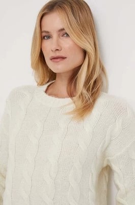 Zdjęcie produktu Sisley sweter z domieszką wełny damski kolor beżowy ciepły
