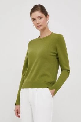 Zdjęcie produktu Sisley sweter z domieszką wełny damski kolor zielony lekki
