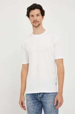 Zdjęcie produktu Sisley t-shirt bawełniany kolor biały gładki