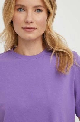 Zdjęcie produktu Sisley t-shirt damski kolor fioletowy