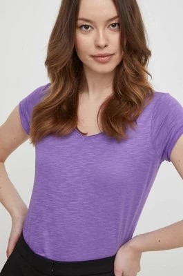Zdjęcie produktu Sisley t-shirt damski kolor fioletowy
