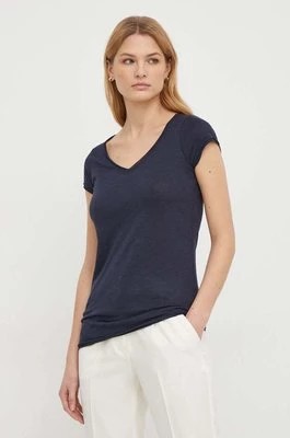 Zdjęcie produktu Sisley t-shirt damski kolor granatowy