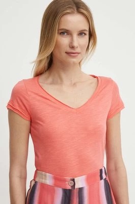 Zdjęcie produktu Sisley t-shirt damski kolor pomarańczowy